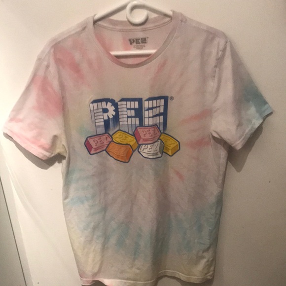 Fantastic Official Tye Dye  PEZ Candy Tshirt Retro 🔥 - Picture 1 of 5